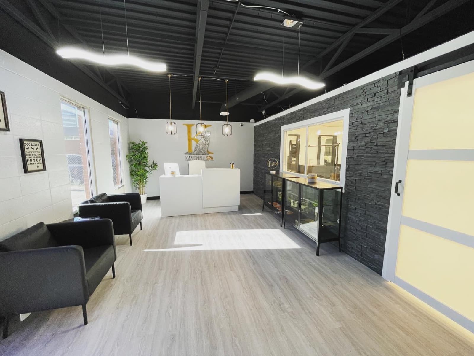 Kayenna Spa reception and waiting area